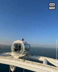 Crown Prince of Dubai Sits Atop The Dubai Eye