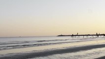 Adana sahillerinde gün batımı