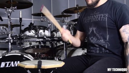 DRUM LESSON - Hand Technique BLAST BEAT for Metal Drumming