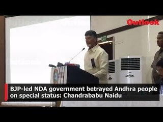 BJP-led NDA government betrayed Andhra people on special status: Chandrababu Naidu