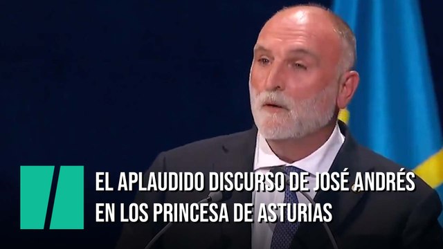 El aplaudido discurso de José Andrés: La gente no quiere limosna, sino respeto