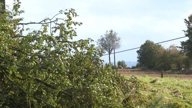 Power outages and damage left behind by Storm Aurore