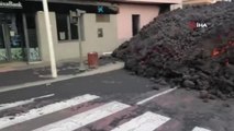 İspanyol bilim adamları La Palma'daki yanardağ için lavlardan örnekler topladı