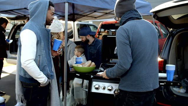 Staying warm while tailgating at the game
