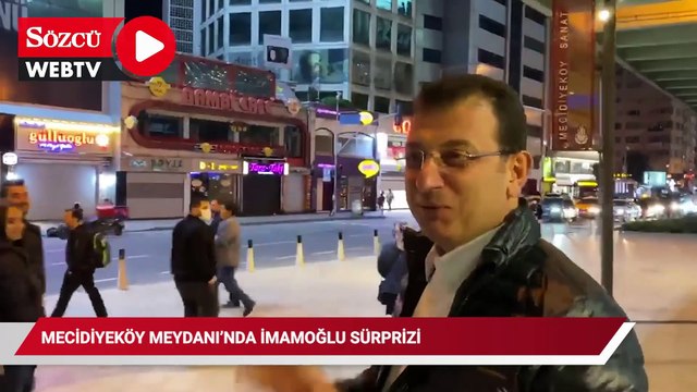 Mecidiyeköy Meydanı'nda İmamoğlu sürprizi