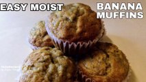 Easy Moist Banana Muffins Recipe