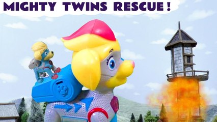 Paw Patrol Mighty Pups Mighty Twins Tuck and Ella Toys Rescue with Thomas and Friends and the Funny Funlings plus Marvel Avengers Ultron in this Family Friendly Full Episode Toy Story Video for Kids