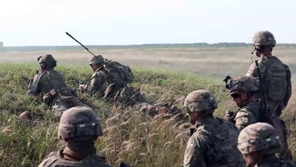 US Soldiers • Conduct Dismount Operations from Bradley Fighting Vehicles • Poland Oct, 01, 2021