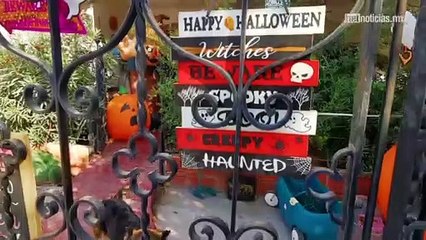 Decoración de Halloween en Juárez