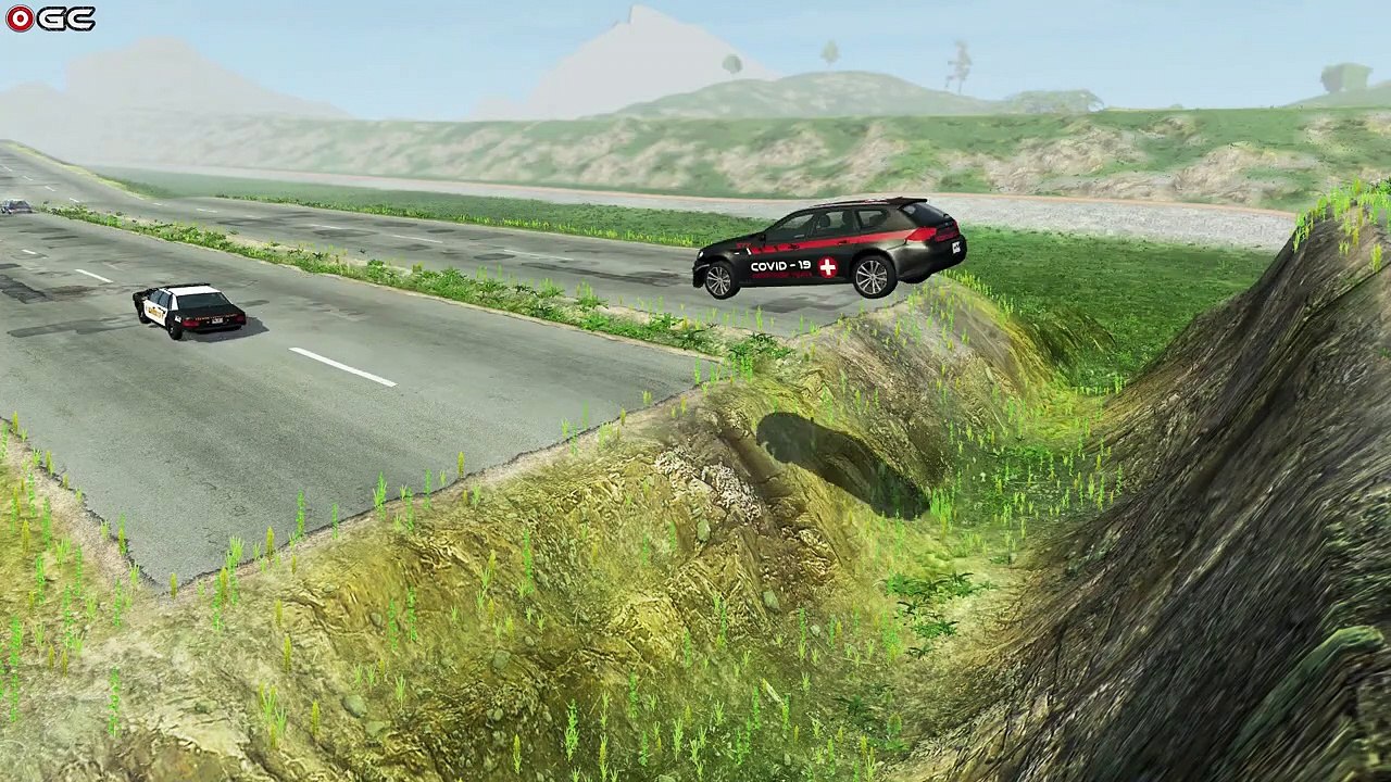 Cars VS CLIFF DİVİNG TEST High Jump Ramp #1 - BeamNg Drive