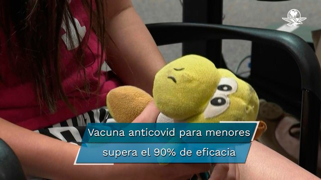 Pfizer asegura que su vacuna anticovid para niños supera el 90% de eficacia