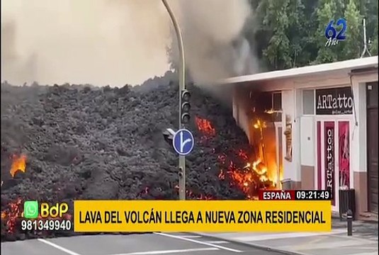 Volcán Cumbre Vieja: lava llega a nueva zona residencial y genera más evacuaciones
