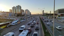 Mesai saatinin bitimiyle trafikte yoğunluk oluştu