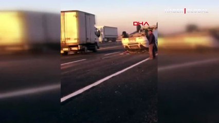 Tarım işçilerini taşıyan midibüs devrildi: 11 yaralı