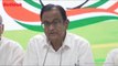 P. Chidambaram Appears At Congress Headquarters, Says ‘Not Accused Of Any Offence’