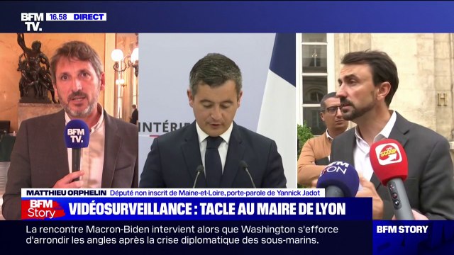 Caméras de vidéosurveillance à Lyon: pour Matthieu Orphelin (@M_Orphelin), Gérald Darmanin lance une polémique inutile