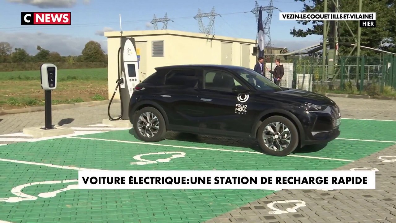 Voiture électrique : une station de recharge rapide