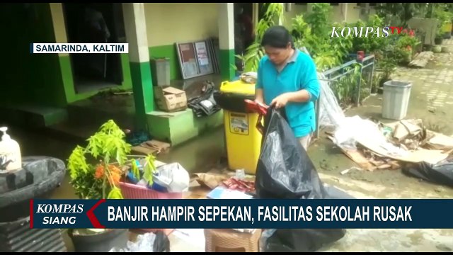 Banjir Samarinda Melanda Hampir Sepekan, Fasilitas Sekolah Turut jadi Korban Banjir