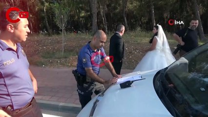 Gelin ve damada dış çekim sırasında büyük şok