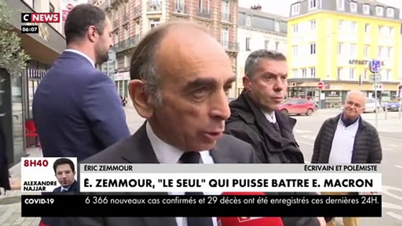Regardez Eric Zemmour qui affirme qu'il est le seul à pouvoir l'emporter contre Emmanuel Macron : "Ni Marine Le Pen, ni le candidat LR ne pourront gagner... Voilà pourquoi..."