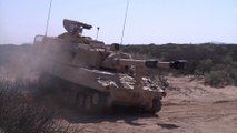 M109A6 Paladin Self Propelled Howitzer In Action