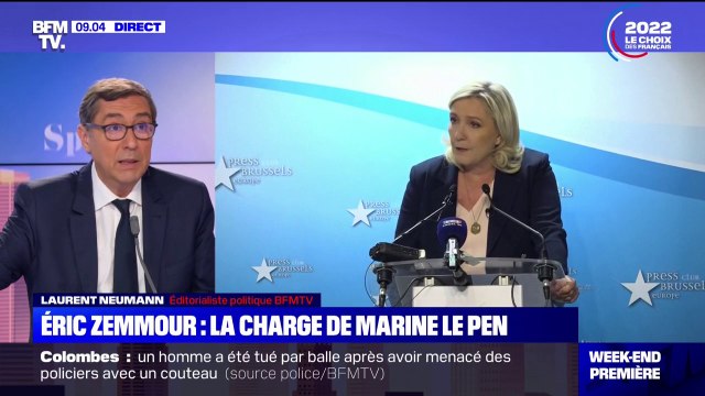 Face à Éric Zemmour, Marine Le Pen change son fusil d'épaule : pour notre éditorialiste Laurent Neumann, on assiste désormais à une primaire de la droite extrême