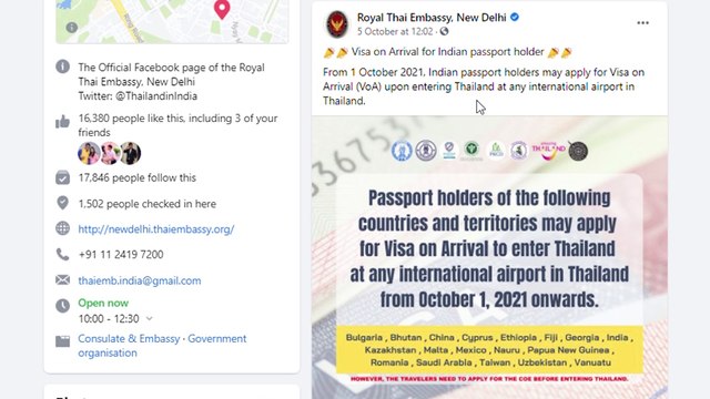 Thailand Visa On Arrival open for Indians | Thailand is Open for Indian Tourist | Thailand Visa 2021