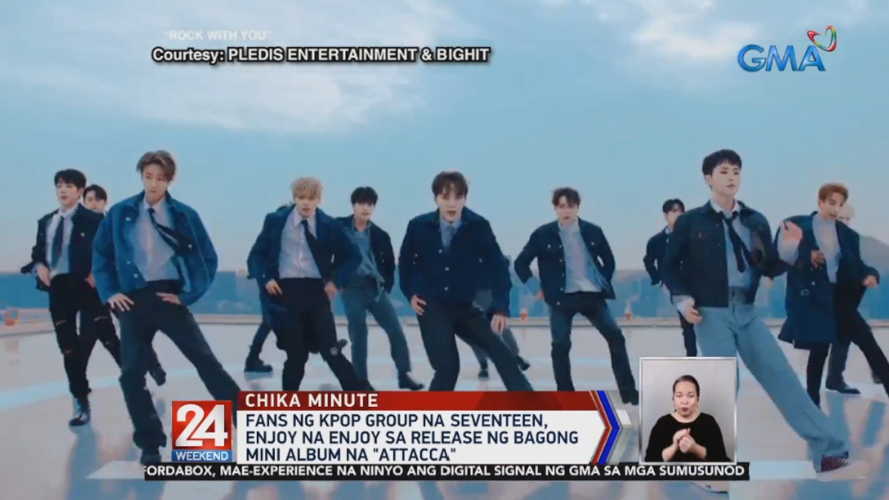 Fans ng Kpop group na SEVENTEEN, enjoy na enjoy sa release ng bagong mini album na "Attacca" | 24 Oras Weekend