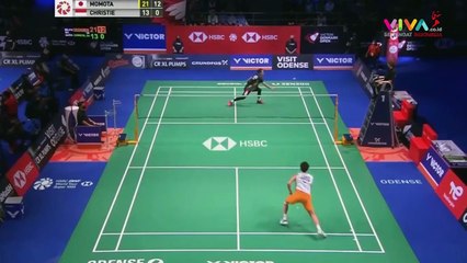 Tunggal Putra Indonesia, Jonatan Christie & Ginting Nyerah