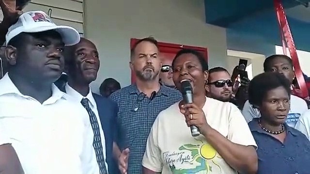 Entèvansyon ansyèn premyè dam Martine Moïse nan komin chansolme, depatman Nòdès