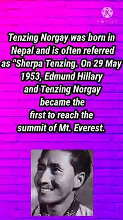 Amazing fact about Tenzing Norgay