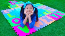 ABC Song - Wendy Pretend Play Learning Alphabet w- Toys & Nursery Rhyme Songs
