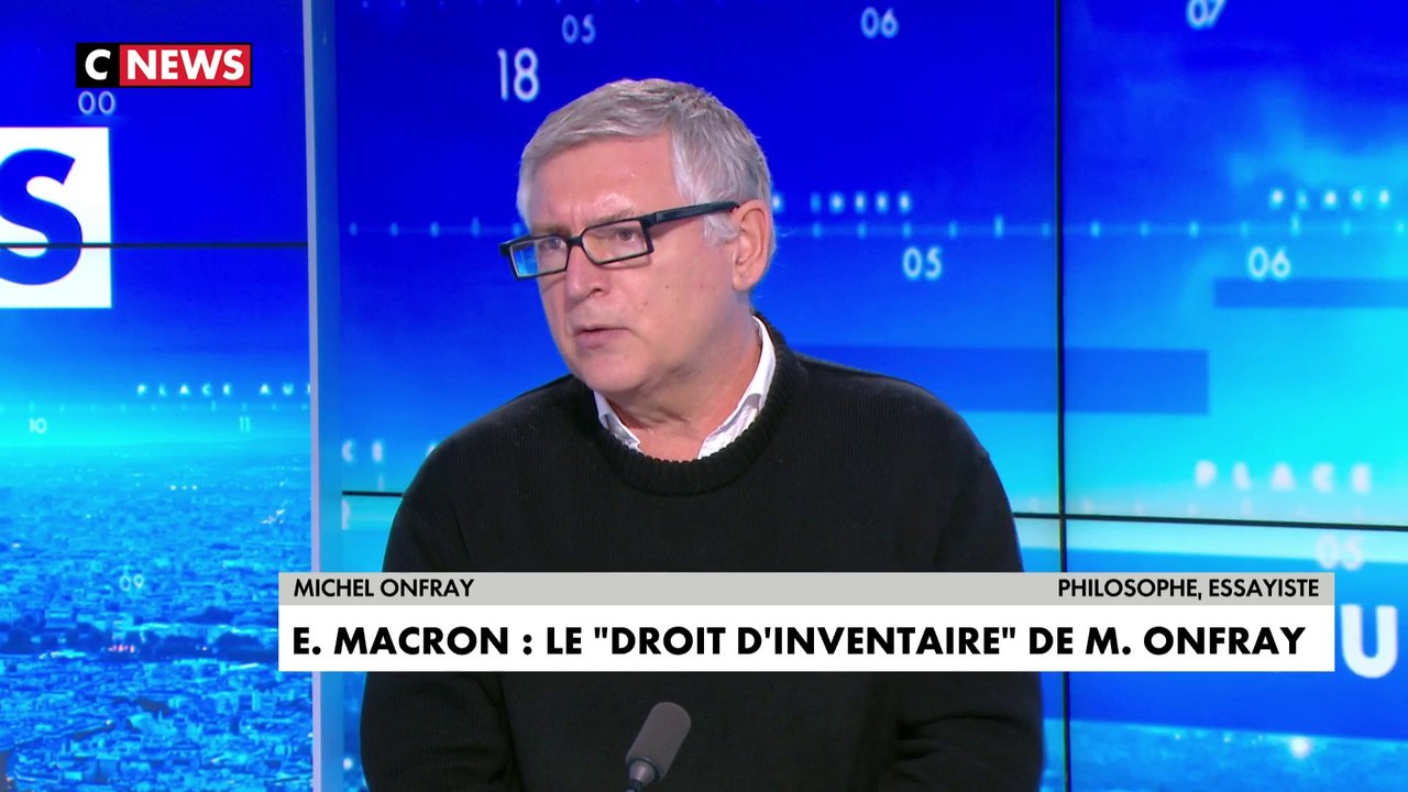 Michel Onfray à propos d'Emmanuel Macron : «Je pense qu'on a oublié le peuple. Et quiconque oublie le peuple ne mérite pas ma sympathie»