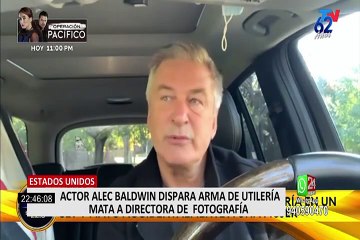 Actor Alec Baldwin disparó arma de utilería y mató por accidente a una mujer