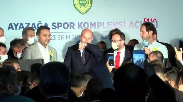 İSTANBUL-İÇİŞLERİ BAKANI SOYLU, SARIYER AYAZAĞA SPOR KOMPLEKSİ AÇILIŞINA KATILDI