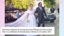 Phílippos de Grèce et Nina Flohr mariés : cérémonie en grandes pompes pour leur mariage religieux