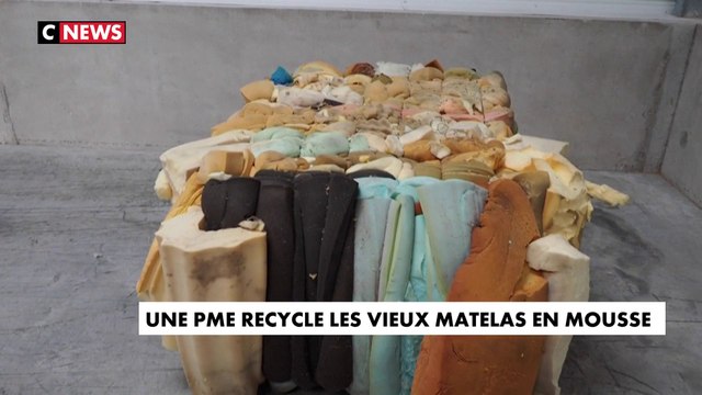 Une PME recycle les vieux matelas en mousse
