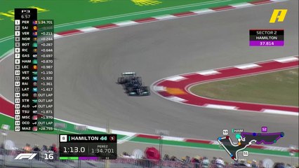 هاميلتون يسجل أسرع زمن في التجارب الحرة الثالثة مؤقتاً قبل دقائق من نهايتها