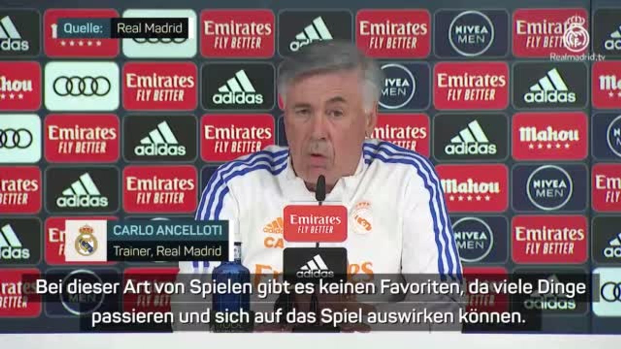 Ancelotti zu Clasico: 'Gibt keine Favoriten'