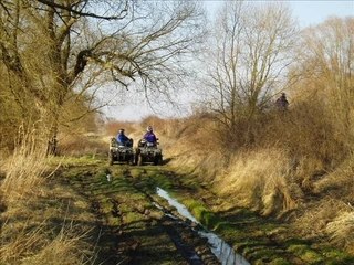 Quad sur les rives de la Moselle