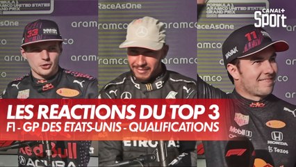 Les réactions de Verstappen, Hamilton et Perez après les qualifications - GP des États-Unis