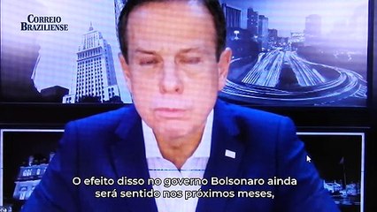 "O Brasil será entregue arrasado", afirma Doria sobre resultado de gestão de Bolsonaro
