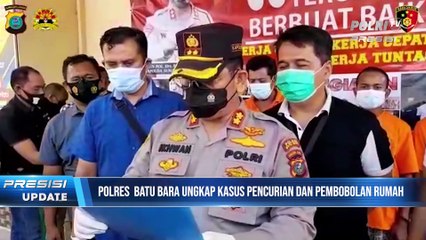 Polres Batu Bara Ungkap Kasus Pencurian dan Pembobolan Rumah