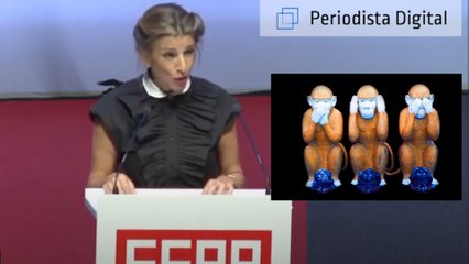 Yolanda Díaz y su ridículo con el lenguaje inclusivo: "Autoridades y autoridadas"