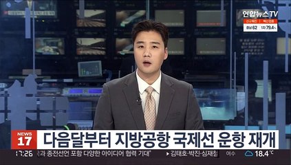 다음달부터 지방공항 국제선 운항 재개