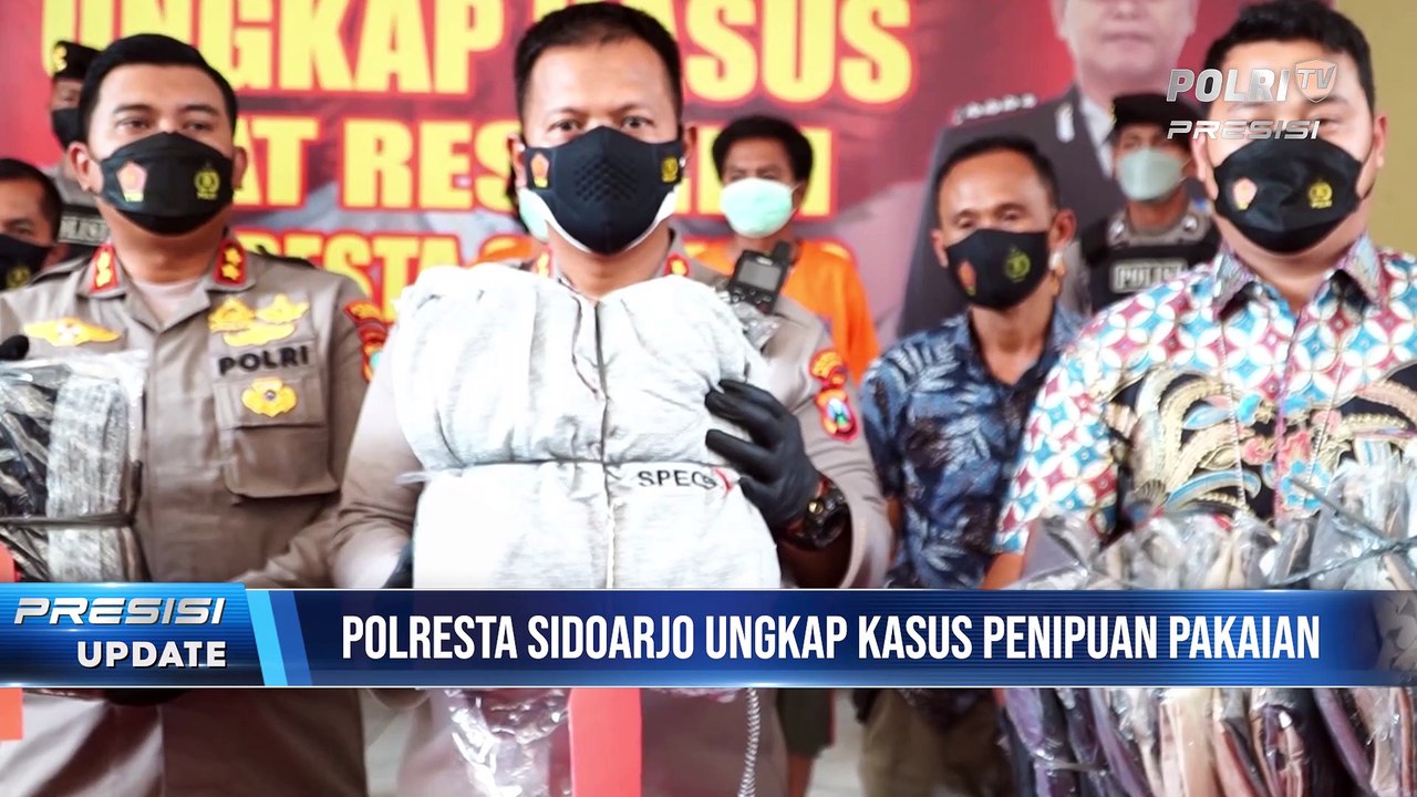Polresta Sidoarjo Ungkap Kasus Penipuan Pakaian Dengan Menangkap 3 Tersangka