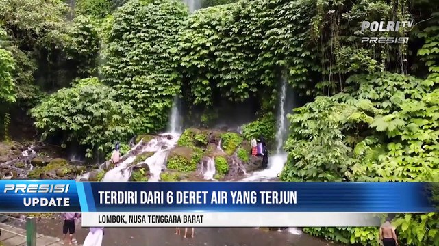 Panorama Indahnya Air Terjun Benang Kelambu NTB