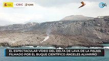 El espectacular video del delta de lava de La Palma filmado por el buque científico Ángeles Alvariño