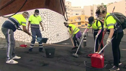 Most az esővel keveredő, megkeményedő hamu okoz gondot La Palmán