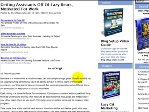 AdSense in Blog Posts